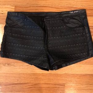 Blank NYC faux leather shorts